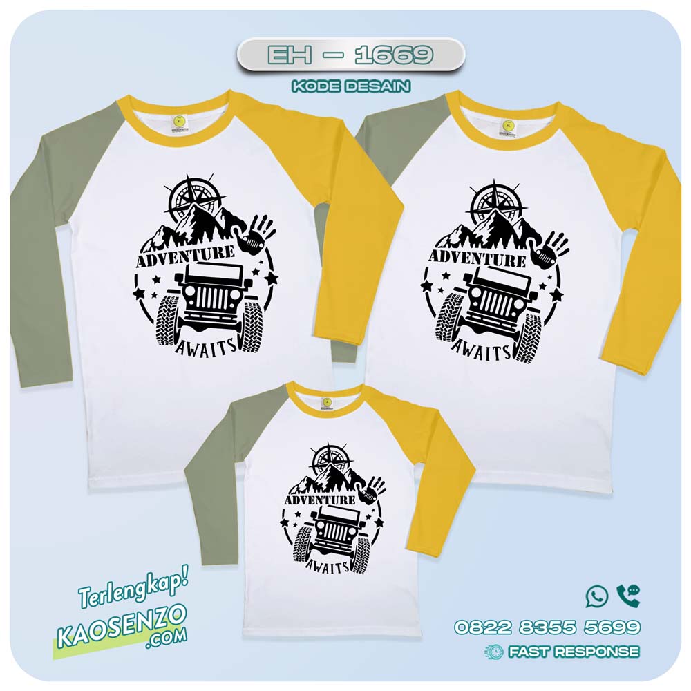 Baju Kaos Couple Keluarga Traveling | Kaos Couple Family Gathering | Kaos Liburan Keluarga | Kaos Traveling - EH-1669