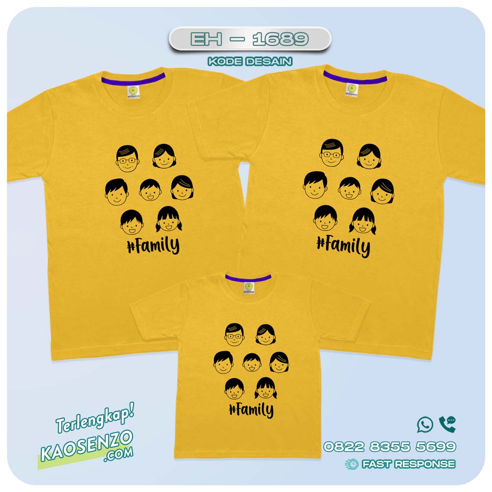 Baju Kaos Couple Keluarga | Kaos Kartun Family | Kaos Motif Family Squad- EH - 1689