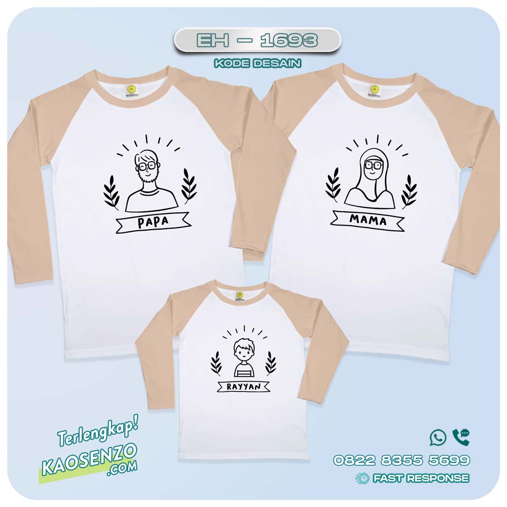 Baju Kaos Couple Keluarga | Kaos Kartun Family | Kaos Motif Family Squad- EH - 1693