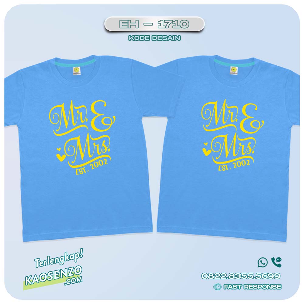 Baju Kaos Couple Keluarga Anniversary | Kaos Family Custom Anniversary | Kaos Anniversary - EH 1710