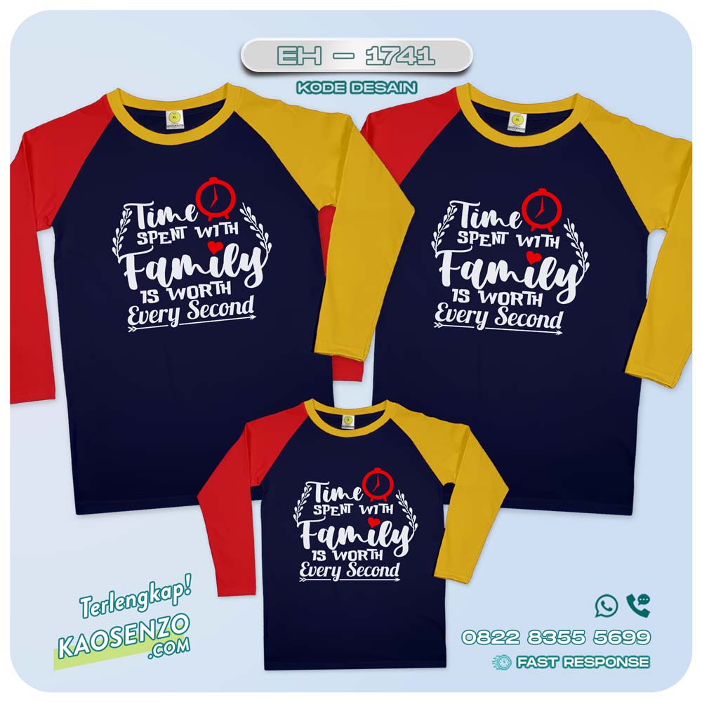 Baju Kaos Couple Keluarga | Kaos Custom Quotes Family | Kaos Motif Quotes Family - EH - 1741