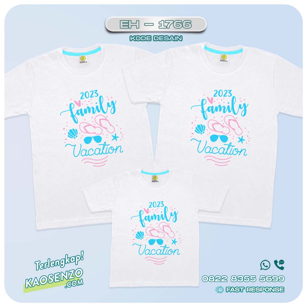 Baju Kaos Couple Keluarga Traveling | Kaos Couple Family Gathering | Kaos Liburan Keluarga | Kaos Liburan - EH 1766