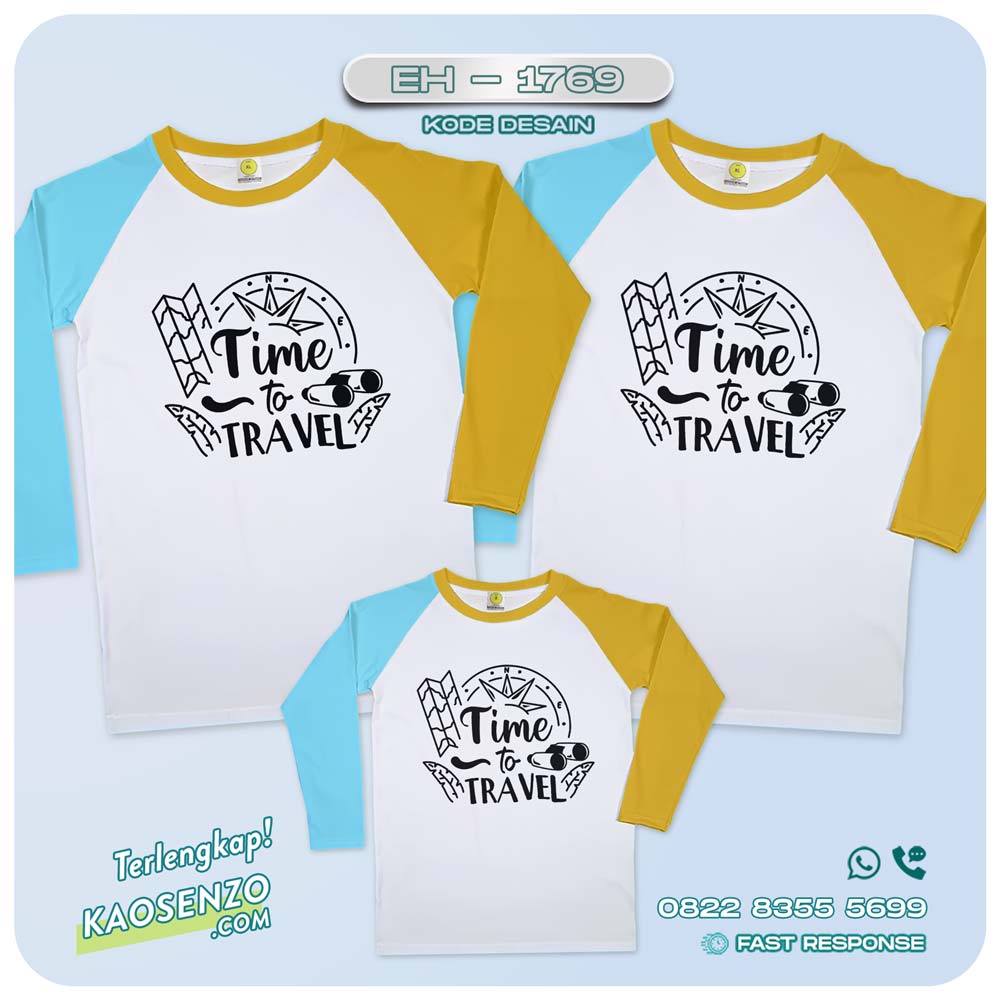 Baju Kaos Couple Keluarga Traveling | Kaos Couple Family Gathering | Kaos Liburan Keluarga | Kaos Liburan - EH-1769