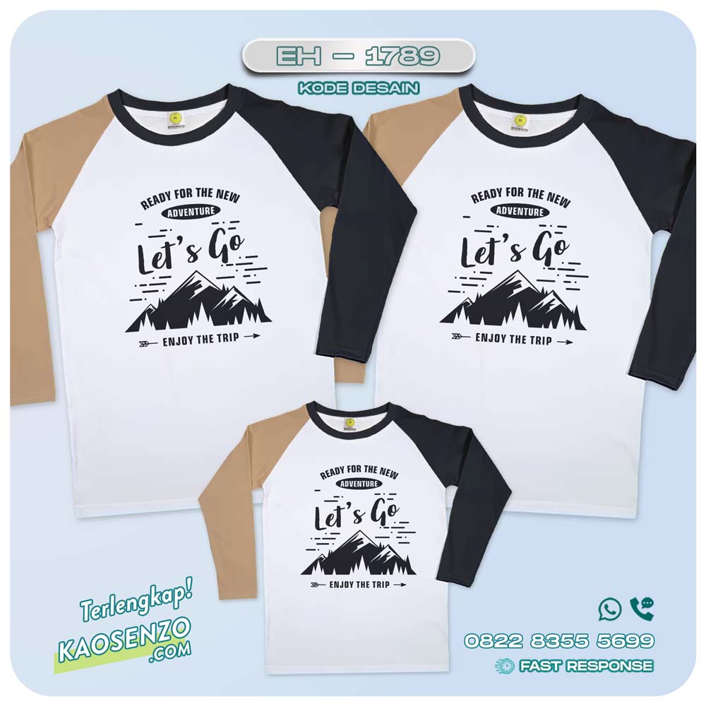 Baju Kaos Couple Keluarga Traveling | Kaos Couple Family Gathering | Kaos Liburan Keluarga | Kaos Liburan - EH-1789