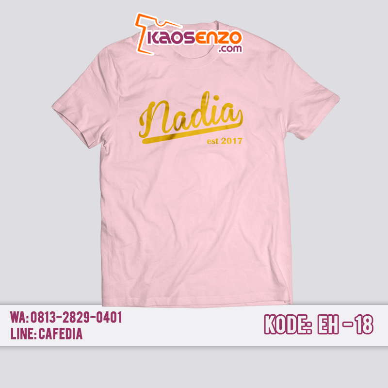 Baju Kaos Keluarga | Kaos Nama Anak & Dewasa | Custom Nama | Gratis Ganti Nama/Tulisan