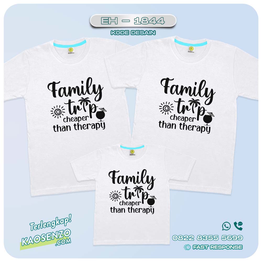 Baju Kaos Couple Keluarga Traveling | Kaos Couple Family Gathering | Kaos Liburan Keluarga | Kaos Liburan - EH 1844