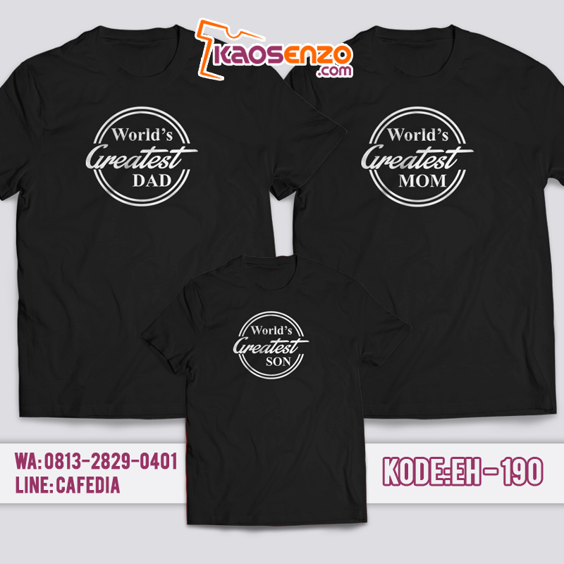 Kaos Couple Keluarga | Anak & Dewasa | Gratis Ganti Nama/Tulisan