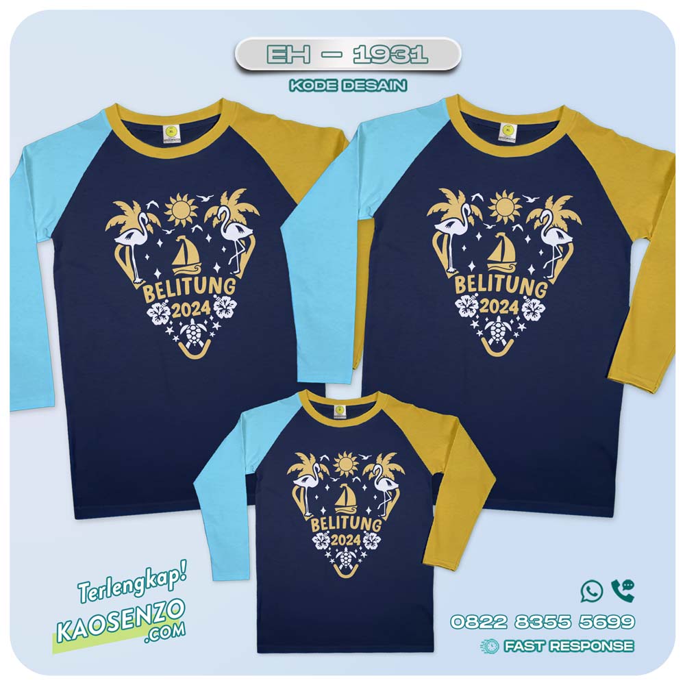 Baju Kaos Couple Keluarga Traveling | Kaos Couple Family Gathering | Kaos Liburan Keluarga | Kaos Liburan - EH-1931