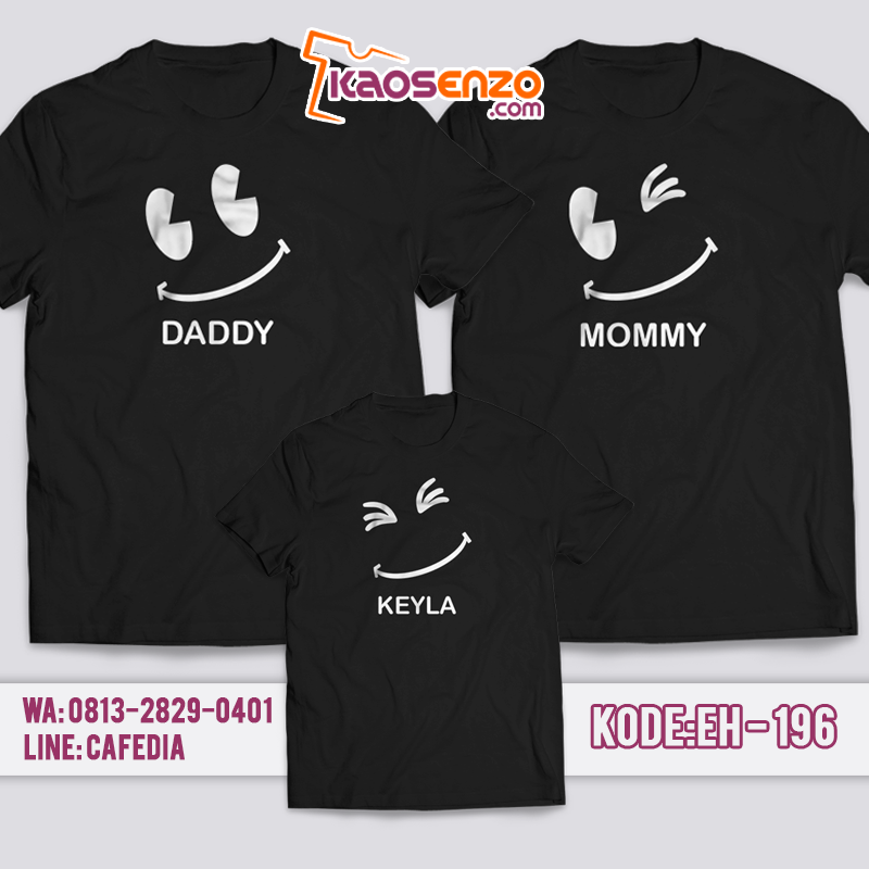 Kaos Custom Keluarga | Kaos Couple | Gratis Ganti Nama/Tulisan