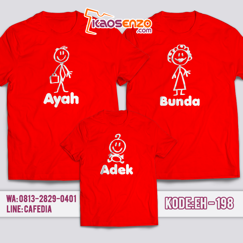 Kaos Custom Keluarga | Kaos Couple | Gratis Ganti Nama/Tulisan