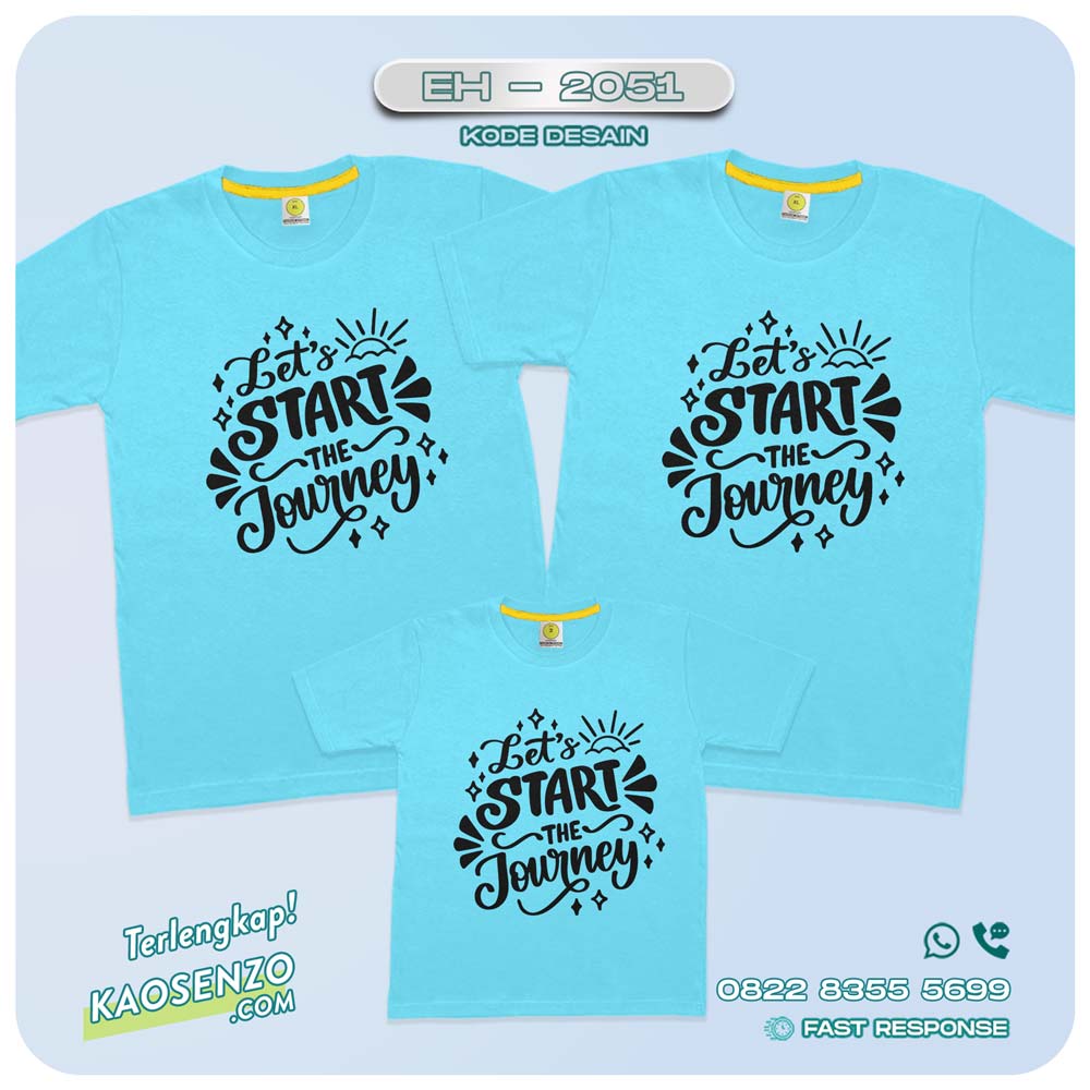 Baju Kaos Couple Keluarga Traveling | Kaos Couple Family Gathering | Kaos Liburan Keluarga | Kaos Liburan - EH 2051