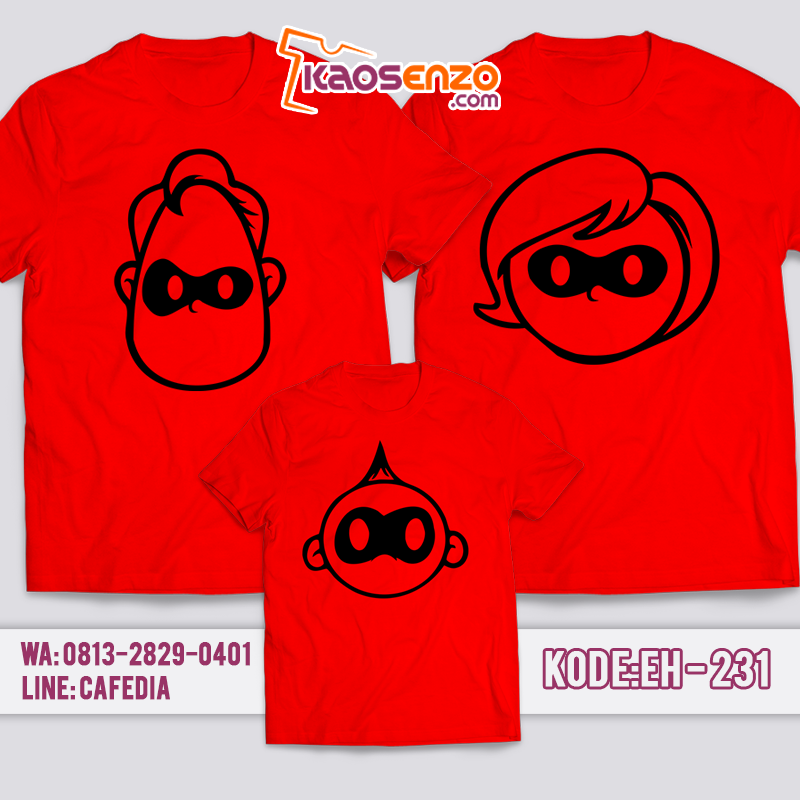 Kaos Custom Keluarga | Kaos Couple Keluarga | Gratis Ganti Nama/Tulisan