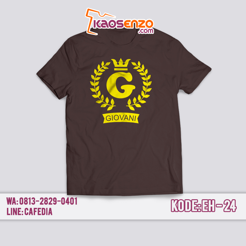 Baju Kaos Keluarga | Kaos Nama Anak & Dewasa | Kaos Inisial Nama Custom | Gratis Ganti Nama/Tulisan