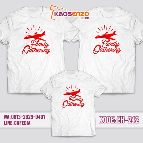 Baju Kaos Family Gathering Pesawat | Kaos Family Custom Pesawat - EH 242