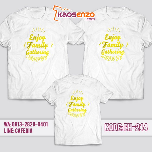 Baju Kaos Family Gathering Custom Tulisan | Kaos Family Custom Tulisan - EH 244