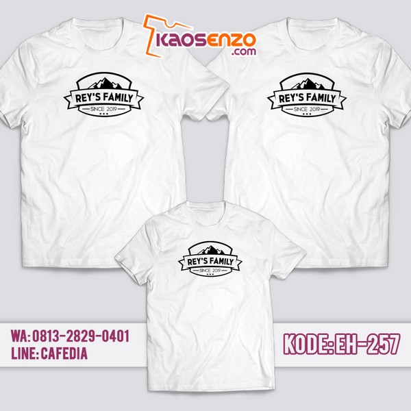 Baju Kaos Couple Keluarga Rey's Family | Kaos Family Custom Rey's Family - EH 257