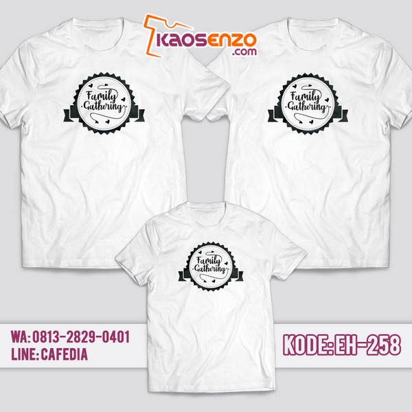 Baju Kaos Family Gathering Custom Tulisan | Kaos Family Custom Tulisan - EH 258