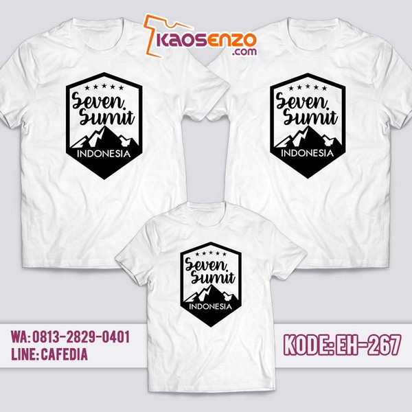 Baju Kaos Couple Keluarga Seven Sumit | Kaos Family Custom Seven Sumit - EH 267