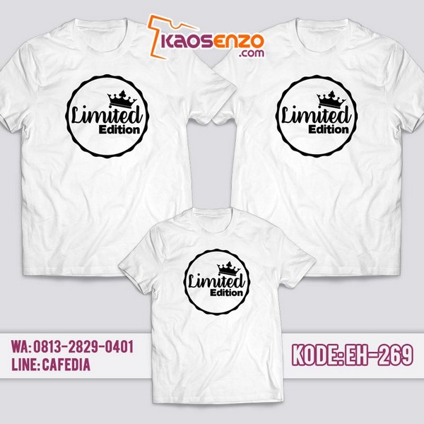 Baju Kaos Couple Keluarga Limited Edition | Kaos Family Custom Limited Edition - EH 269