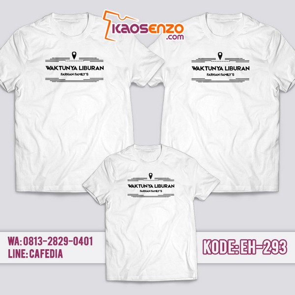 Baju Kaos Couple Keluarga Farhan Family's | Kaos Family Custom Farhan Family's - EH 293