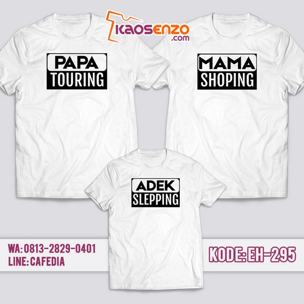 Baju Kaos Couple Keluarga Custom Nama Keluarga | Kaos Family Custom Nama Keluarga - EH 295