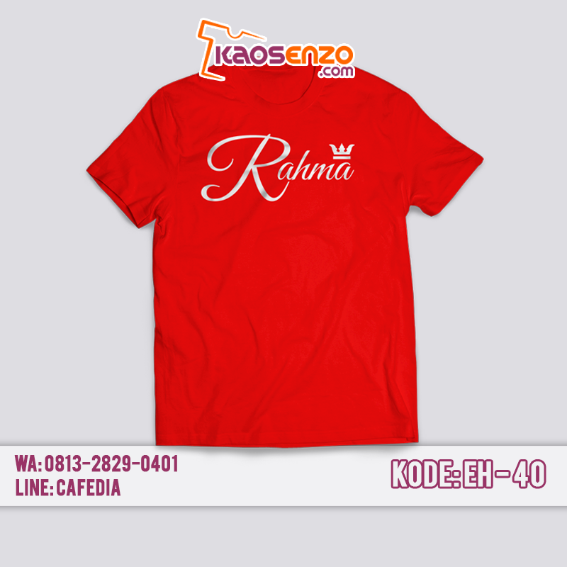 Baju Kaos Keluarga | Kaos Nama Anak & Dewasa | Custom Nama | Gratis Ganti Nama/Tulisan