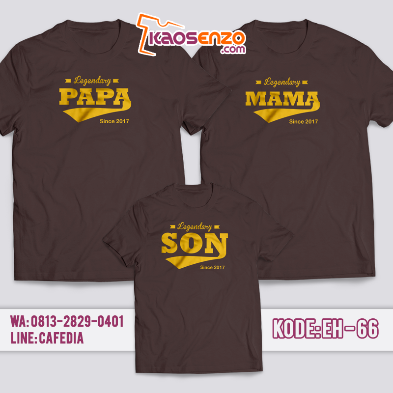 Baju Kaos Keluarga | Anak & Dewasa | Kaos Custom Nama | Gratis Ganti Nama/Tulisan 