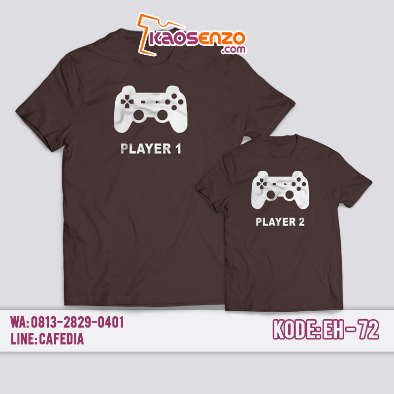 Baju Kaos Keluarga | Kaos Game Anak & Dewasa | Kaos Parodi Custom Nama | Gratis Ganti Nama/Tulisan 