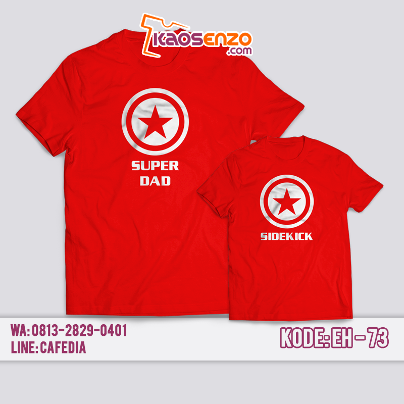 Baju Kaos Keluarga | Kaos Captain America Anak & Dewasa | Custom Nama | Gratis Ganti Nama/Tulisan