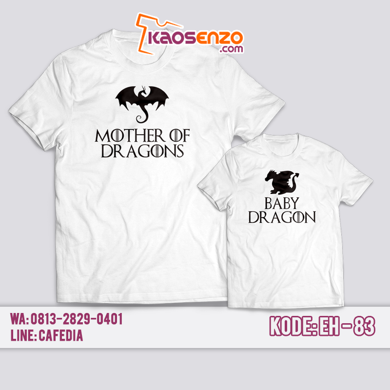 Baju Kaos Keluarga | Anak & Dewasa | Custom Nama | Gratis Ganti Nama/Tulisan