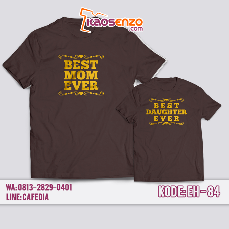 Baju Kaos Keluarga | Anak & Dewasa | Custom Nama | Gratis Ganti Nama/Tulisan