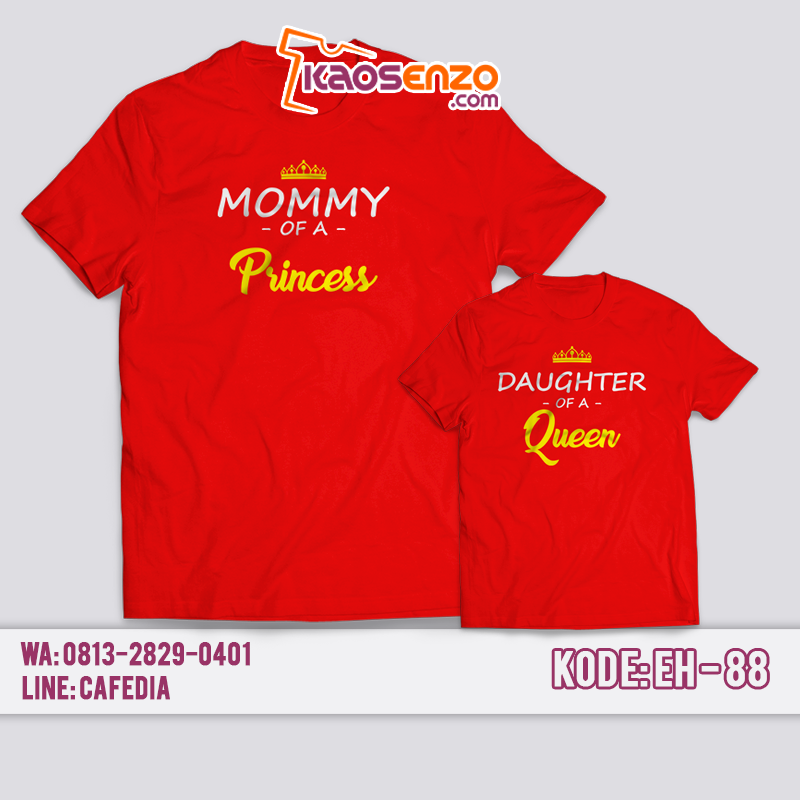 Baju Kaos Keluarga | Anak & Dewasa | Custom Nama | Gratis Ganti Nama/Tulisan 