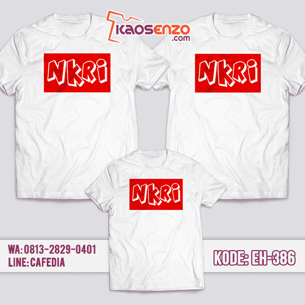 Baju Kaos Couple Keluarga | Kaos Family Custom NKRI- EH 386