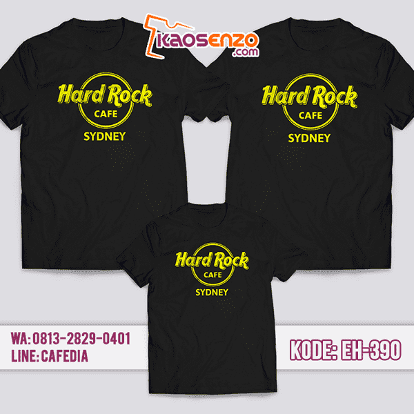 Baju Kaos Couple Keluarga | Kaos Family Hard Rock - EH 390