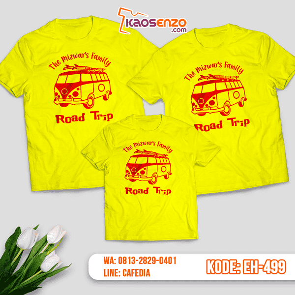 Baju Kaos Couple Keluarga | Kaos Family Custom Family Trip - EH 499