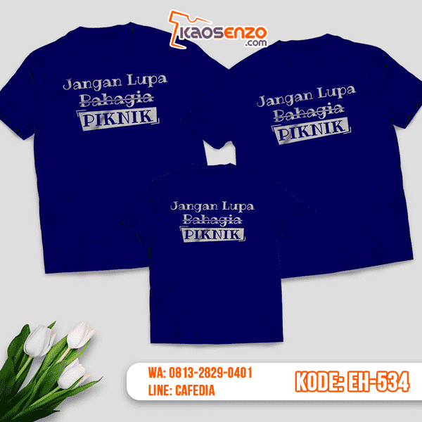 Baju Kaos Couple Keluarga | Kaos Family Custom Tulisan - EH 534