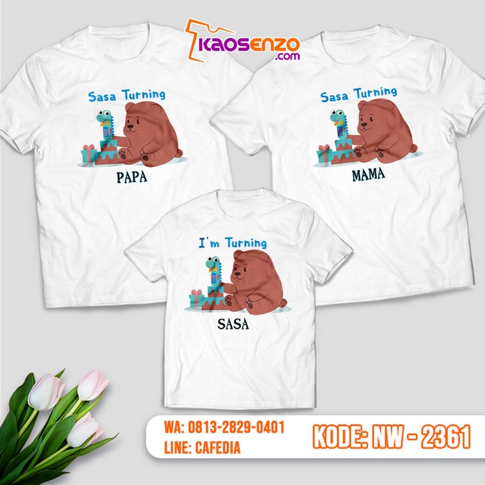 Baju Kaos Couple Keluarga Animal Zoo | Kaos Family Custom | Kaos Animal Zoo - NW 2361