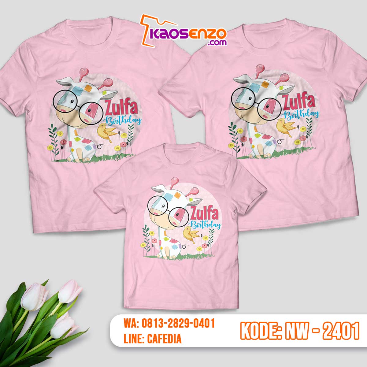 Baju Kaos Couple Keluarga Animal Zoo | Kaos Family Custom | Kaos Animal Zoo - NW 2401