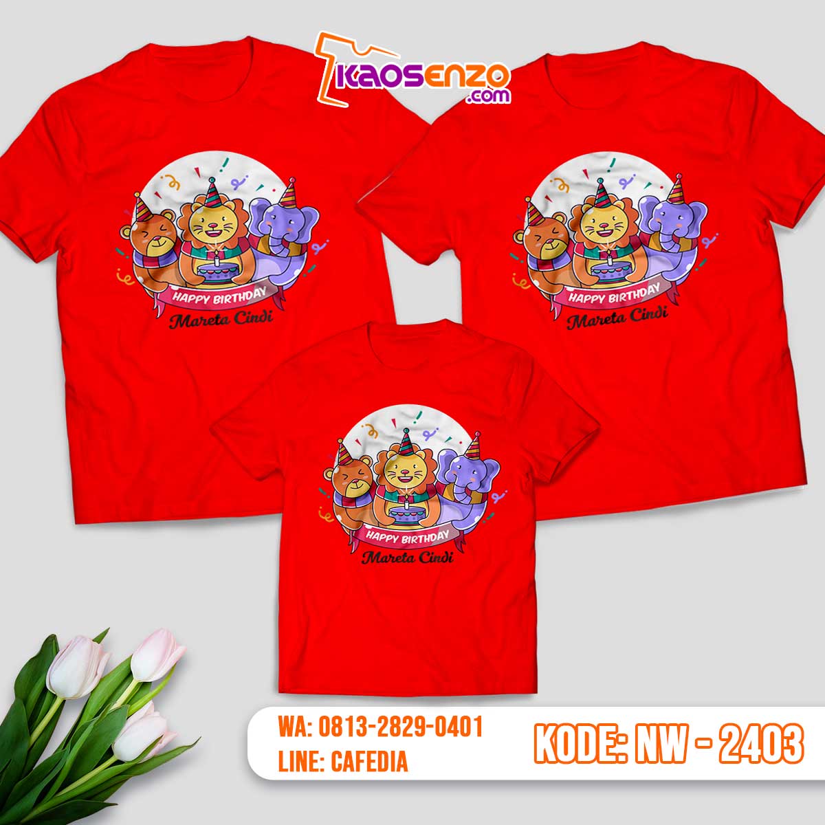 Baju Kaos Couple Keluarga Animal Zoo | Kaos Family Custom | Kaos Animal Zoo - NW 2403