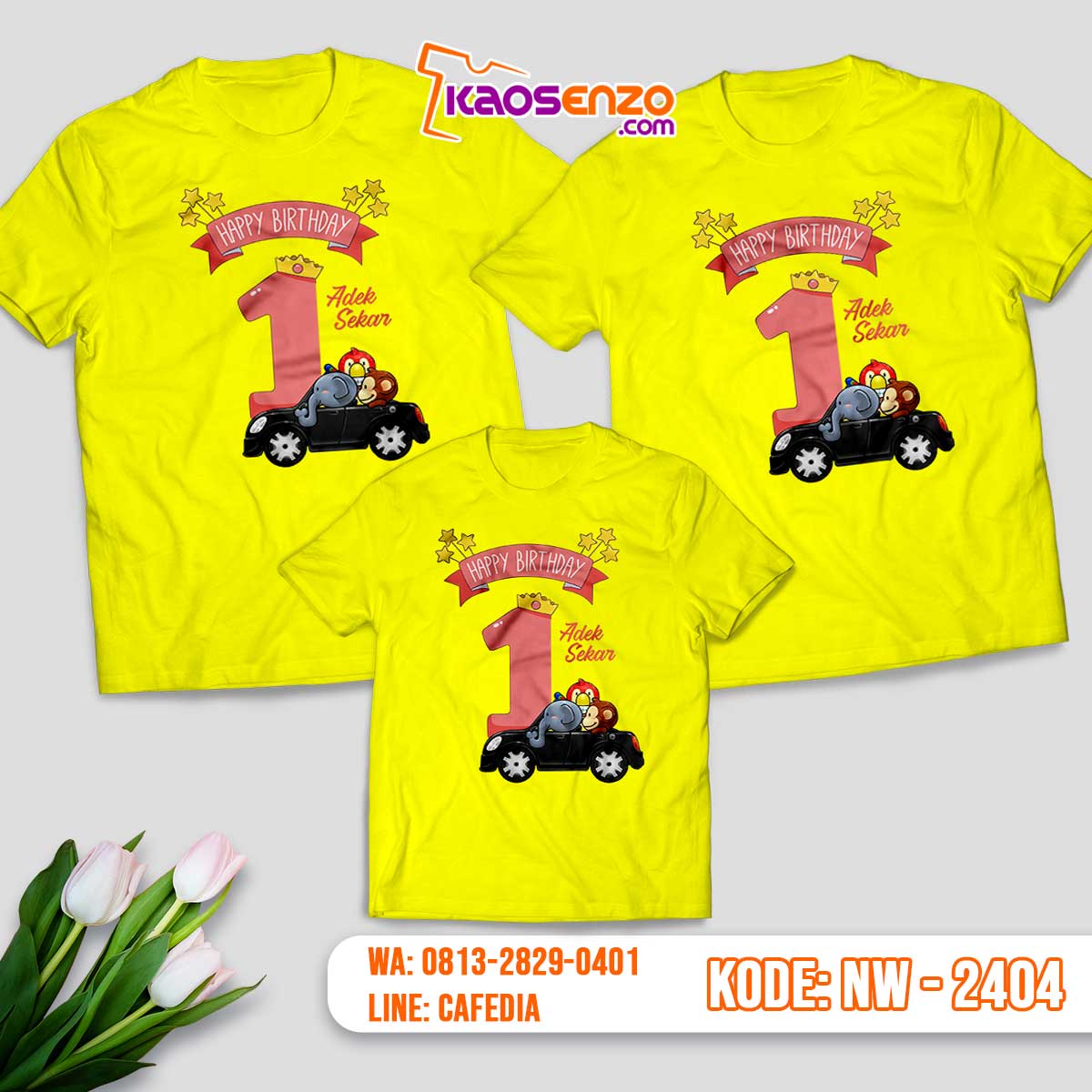 Baju Kaos Couple Keluarga Animal Zoo | Kaos Family Custom | Kaos Animal Zoo - NW 2404