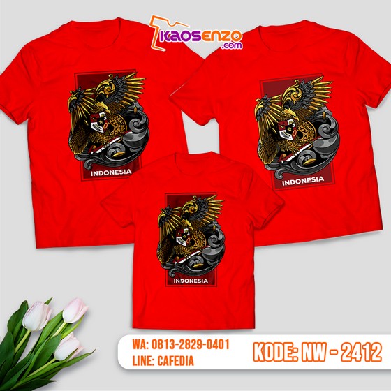  Baju Kaos Couple Keluarga Indonesia | Kaos Family Custom Indonesia -NW 2412