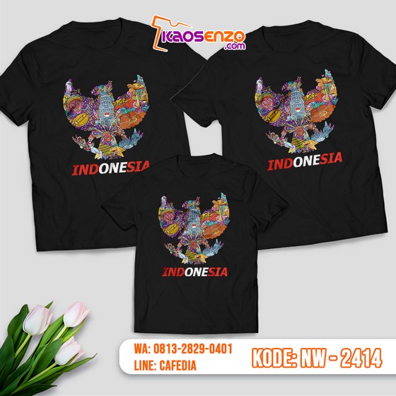  Baju Kaos Couple Keluarga Indonesia | Kaos Family Custom Indonesia - NW 2414