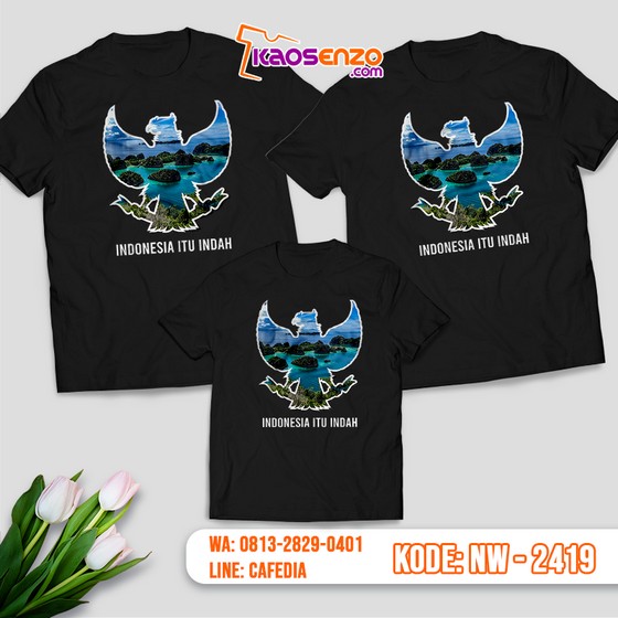  Baju Kaos Couple Keluarga Indonesia | Kaos Family Custom Indonesia - NW 2419