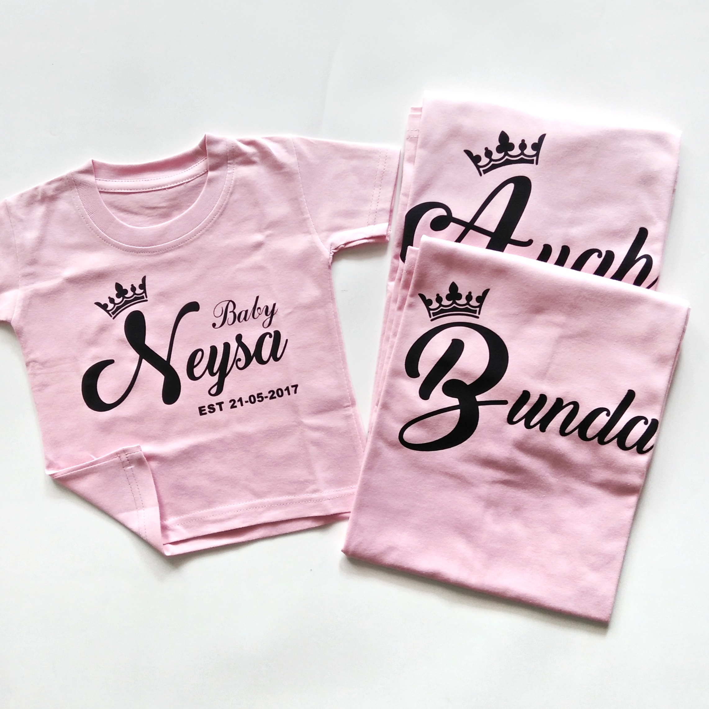 Kaos Couple Keluarga | Anak & Dewasa | Gratis Ganti Nama/Tulisan