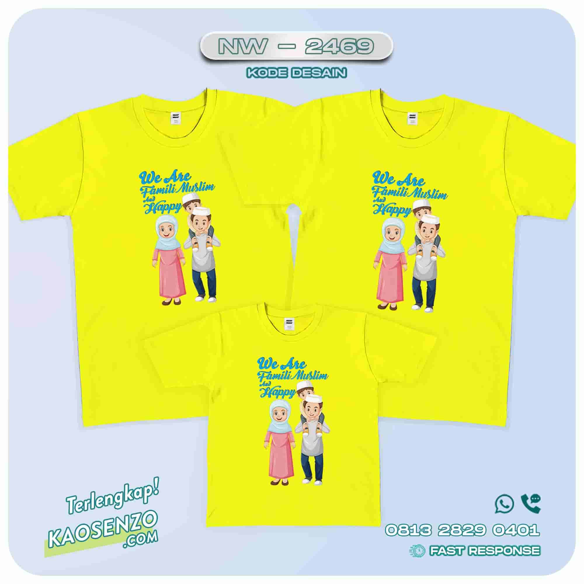 Kaos Keluarga | Kaos Couple | Kaos Keluarga Islami | Kaos Motif Kartun Muslim-2469