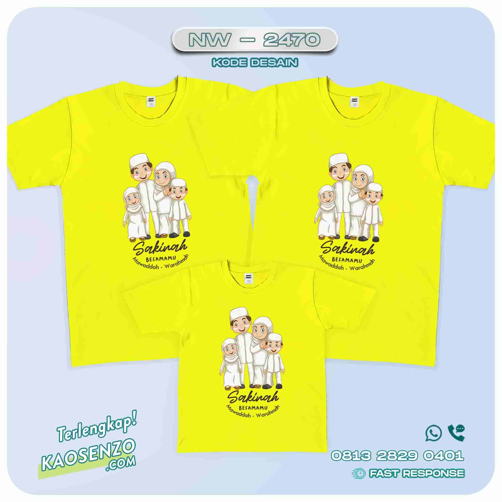 Kaos Keluarga | Kaos Couple | Kaos Keluarga Islami | Kaos Motif Kartun Muslim-2470