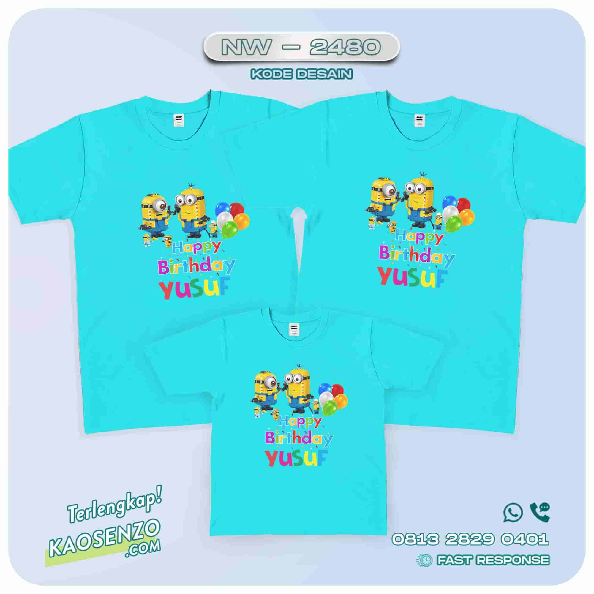 Baju Kaos Couple Keluarga Minion | Kaos Family Custom | Kaos Minion - NW 2480