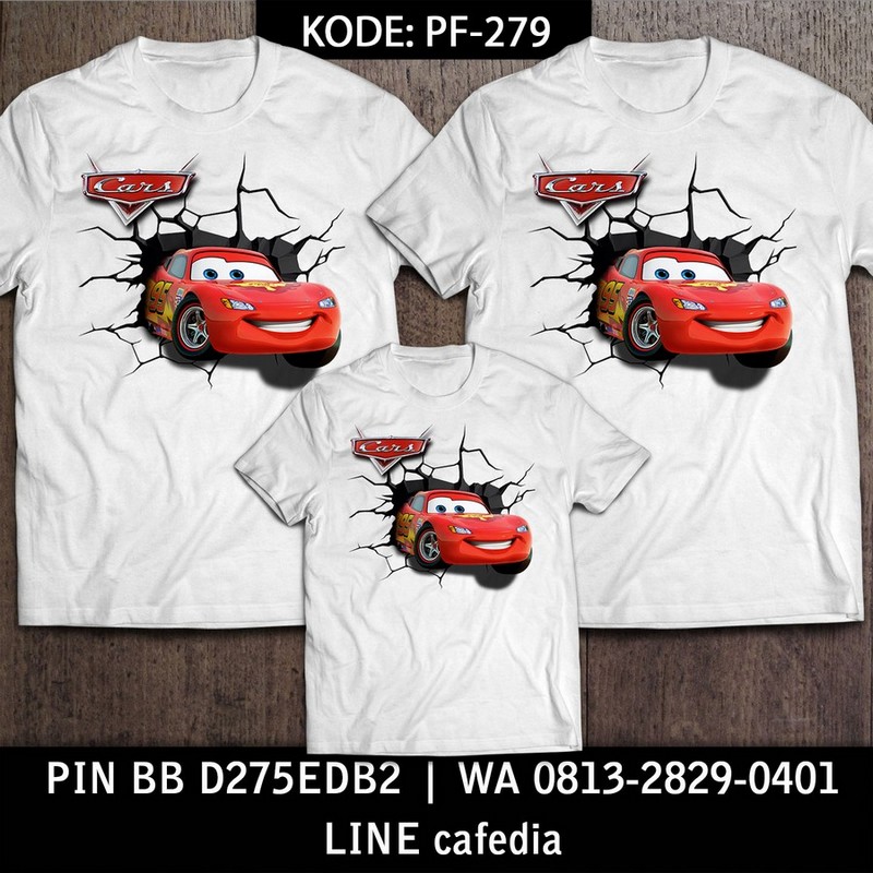 Baju Kaos Couple Keluarga | Kaos Family Custom | Kaos Cars - PF 279