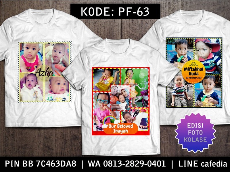 Baju Kaos Couple Keluarga | Kaos Family Custom Foto - PF 63