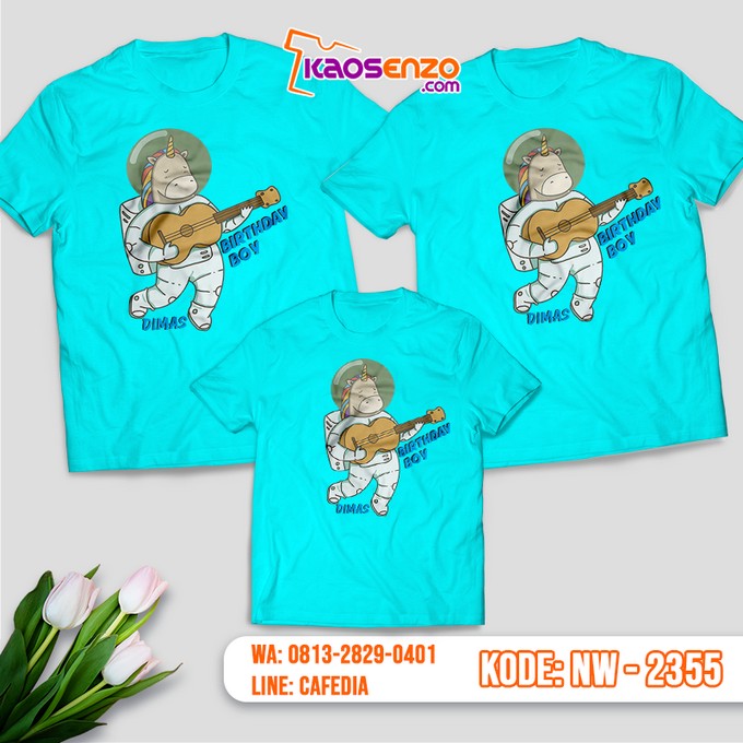  Baju Kaos Couple Keluarga Unicorn | Kaos Family Custom | Kaos Unicorn - NW 2355